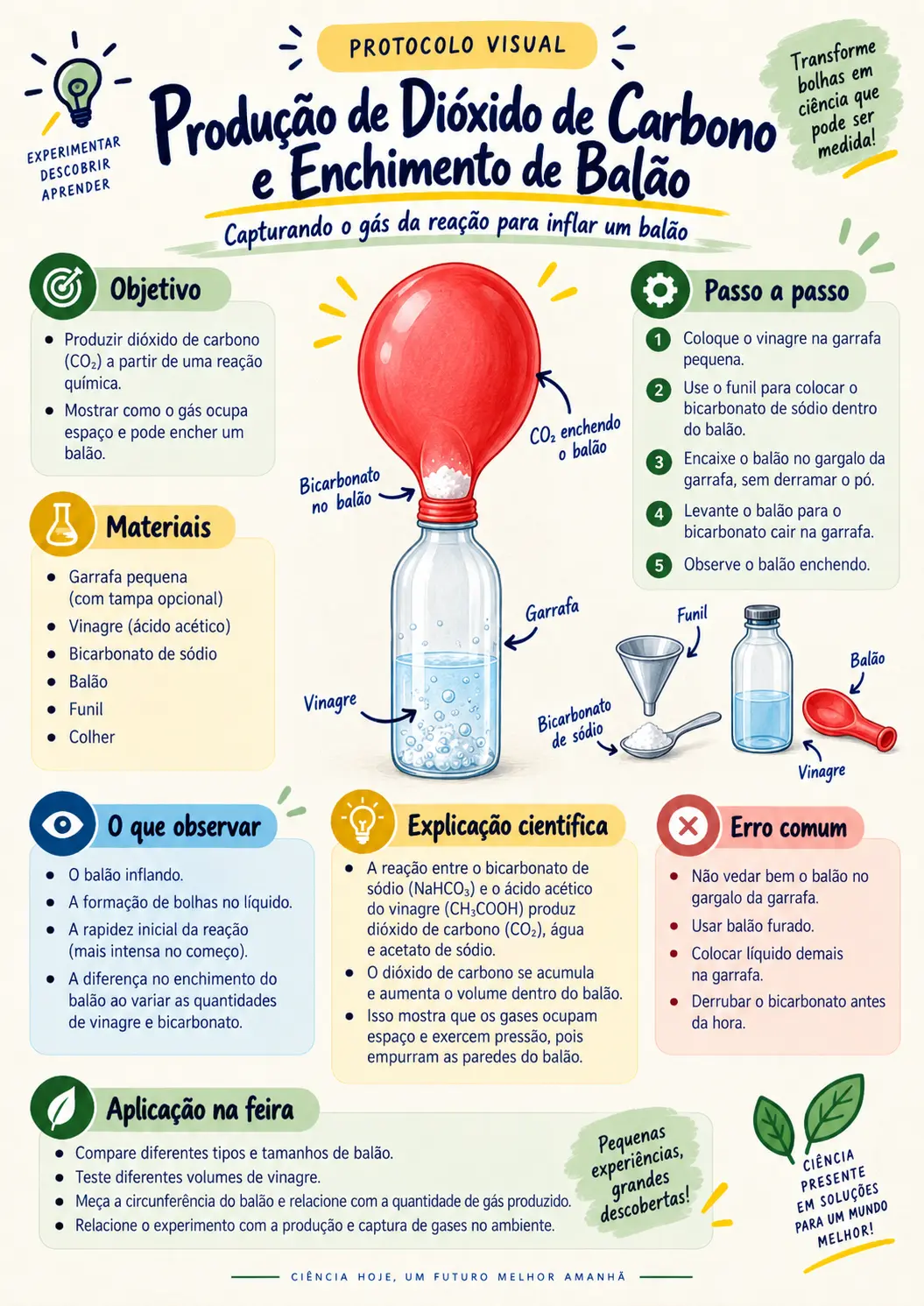 Produção de Dióxido de Carbono e Enchimento de Balão